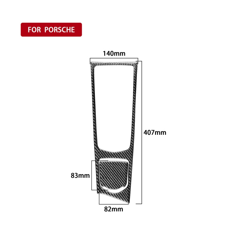 Car Carbon Fiber Central Control Multimedia Panel Decorative Sticker for Porsche Panamera 2010-2016 Right Drive