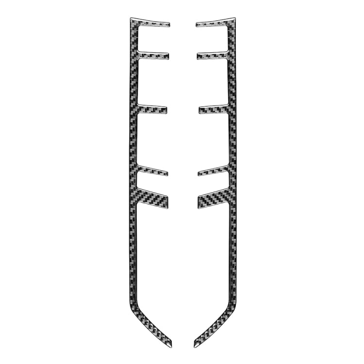 Car Carbon Fiber Central Control Button Frame Decorative Sticker for Porsche Panamera 2010-2016, Left and Right Drive