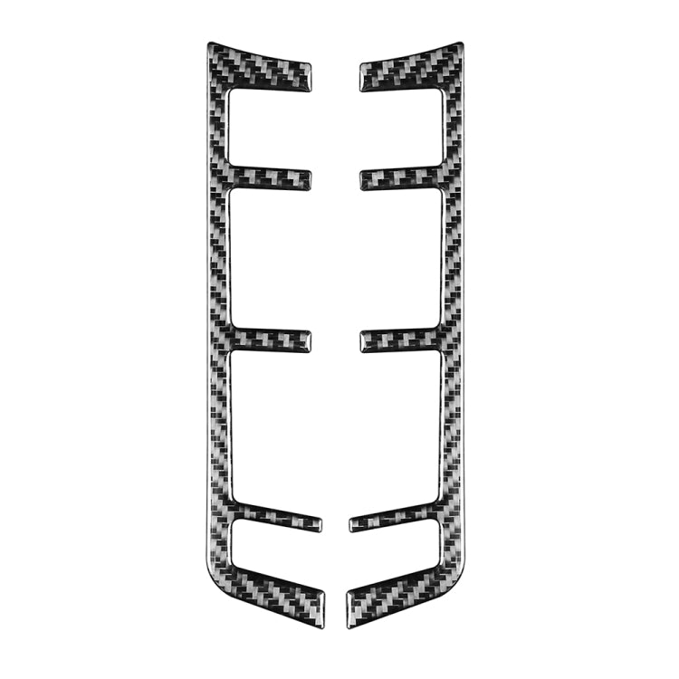 Car Carbon Fiber Rear Row Button Frame Decorative Sticker for Porsche Panamera 2010-2016, Left and Right Drive