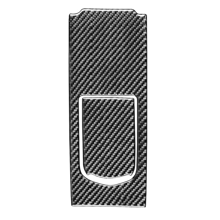 Car Carbon Fiber Rear Seat Multimedia Panel Decorative Sticker for Porsche Panamera 2010-2016, Left and Right Drive