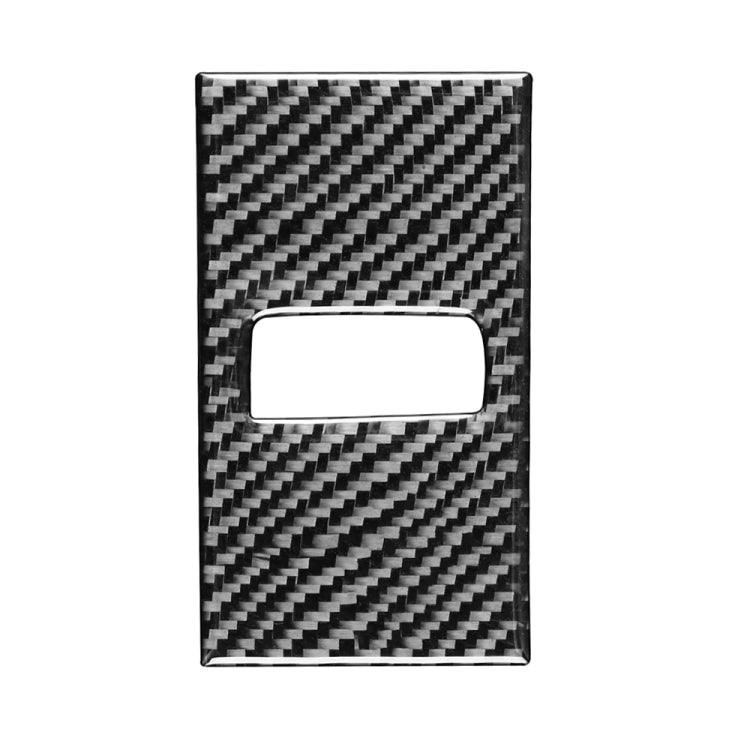 Car Carbon Fiber Rear Seat Adjustment Panel Decorative Sticker for Porsche Panamera 2010-2016, Left and Right Drive