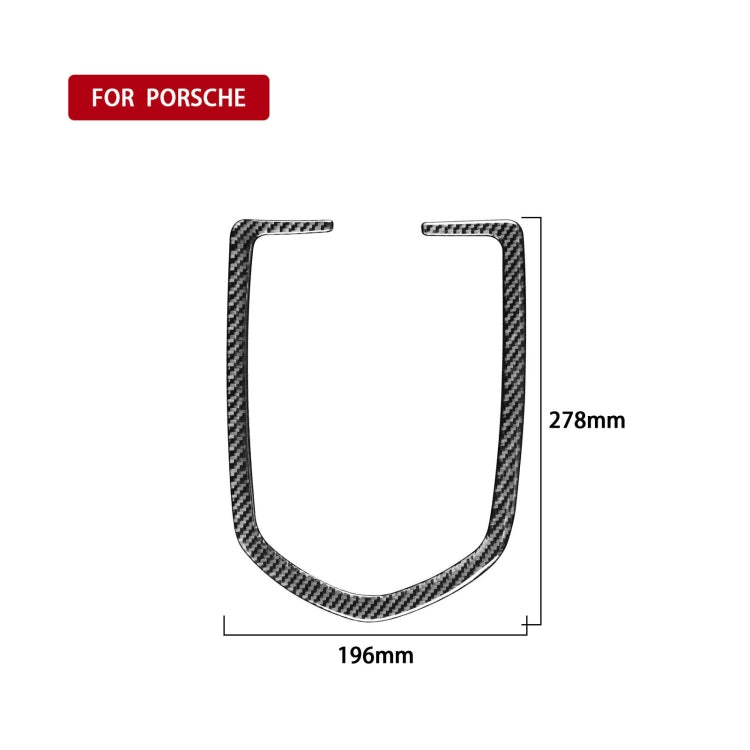 Car Carbon Fiber Front Reading Light Decorative Sticker for Porsche Panamera 2010-2016, Left and Right Drive