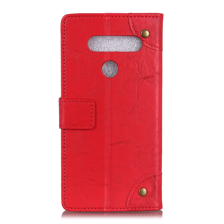 For LG K41S/K51S Copper Buckle Retro Crazy Horse Texture Horizontal Flip Leather Case with Holder & Card Slots & Wallet
