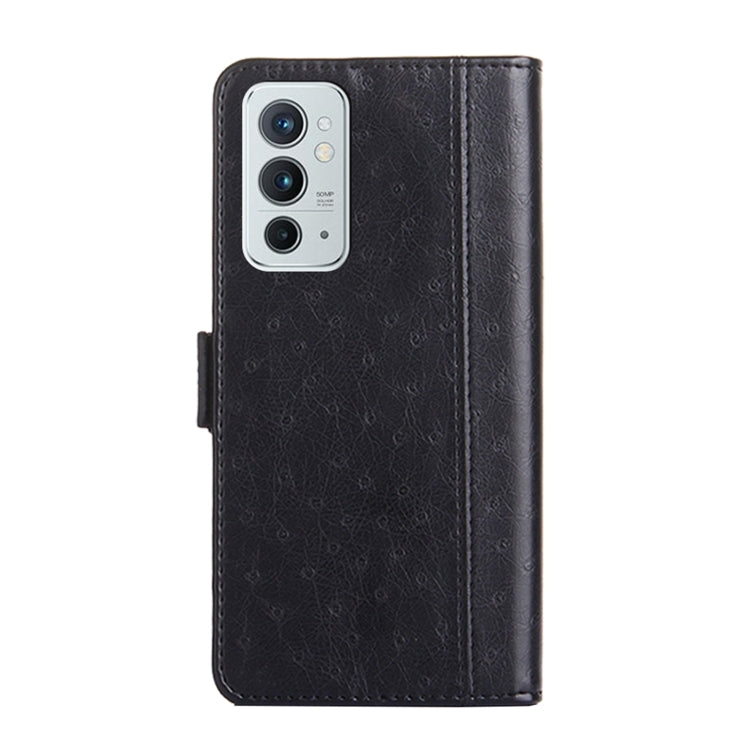 For OnePlus 9RT 5G Ostrich Texture Flip Leather Phone Case
