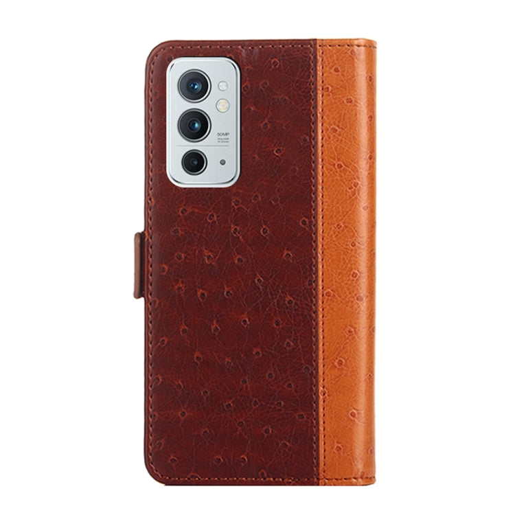 For OnePlus 9RT 5G Ostrich Texture Flip Leather Phone Case