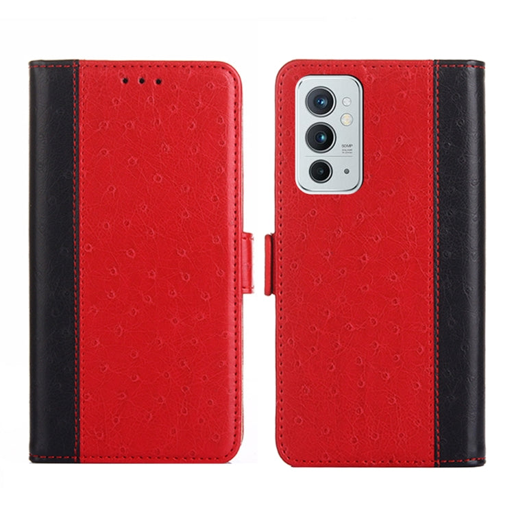 For OnePlus 9RT 5G Ostrich Texture Flip Leather Phone Case
