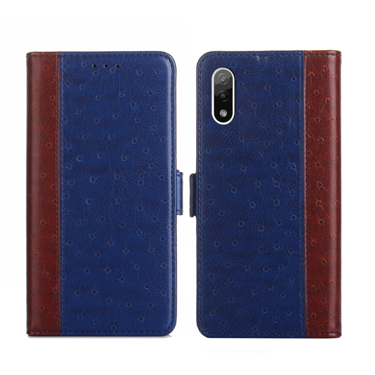 For Sony Xperia Ace II Ostrich Texture Flip Leather Phone Case