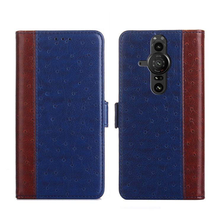 For Sony Xperia Pro-I Ostrich Texture Flip Leather Phone Case