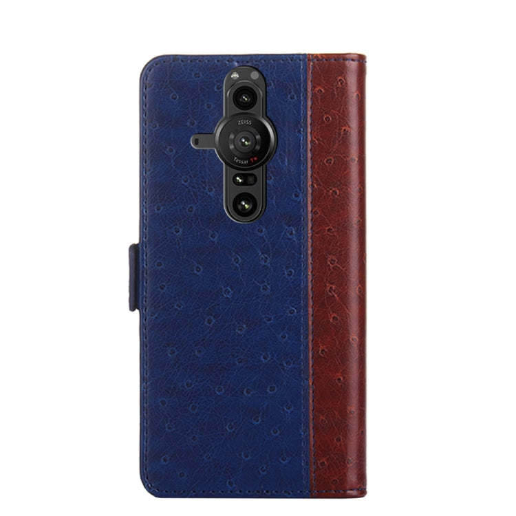For Sony Xperia Pro-I Ostrich Texture Flip Leather Phone Case
