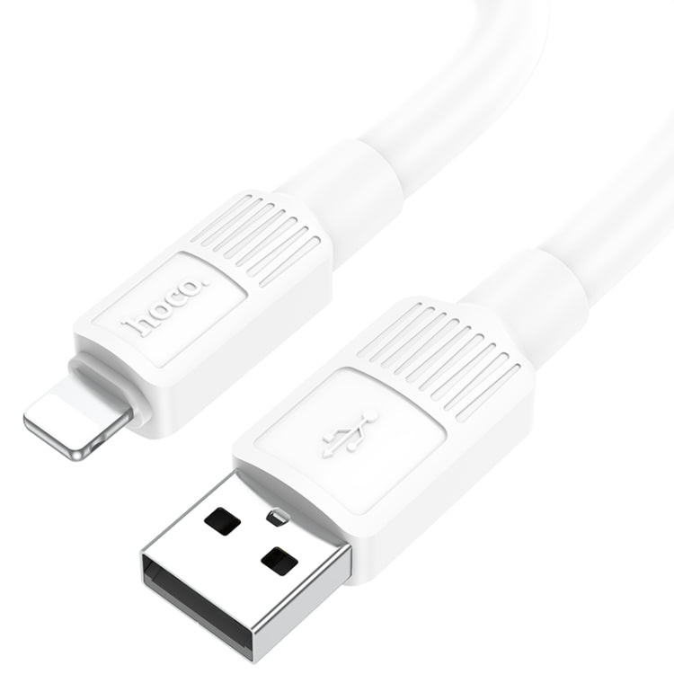 hoco X84 2.4A USB to 8 Pin Solid Charging Data Cableï¼ŒLengthï¼š1m