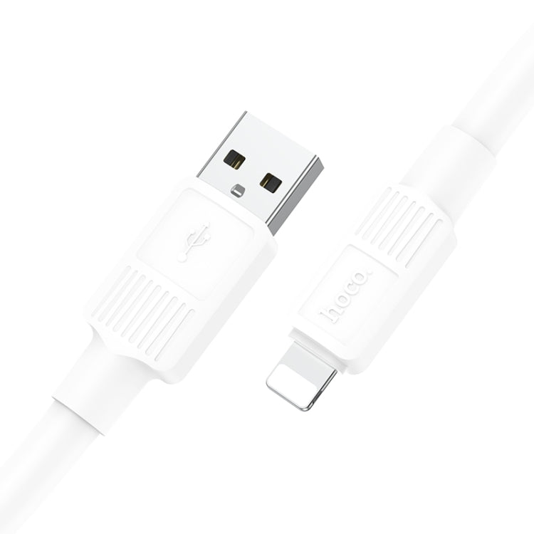 hoco X84 2.4A USB to 8 Pin Solid Charging Data Cableï¼ŒLengthï¼š1m