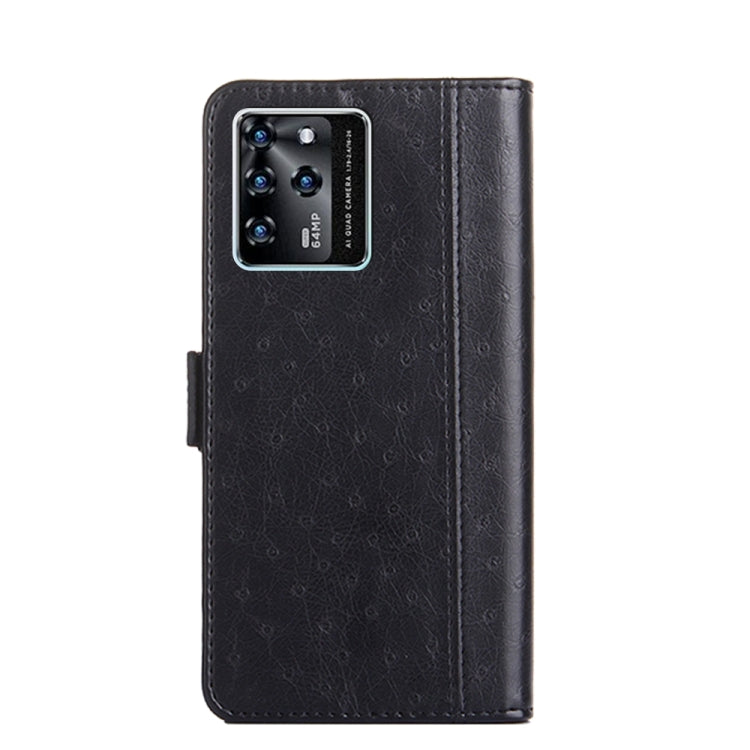 For ZTE Blabe V30 Ostrich Texture Flip Leather Phone Case