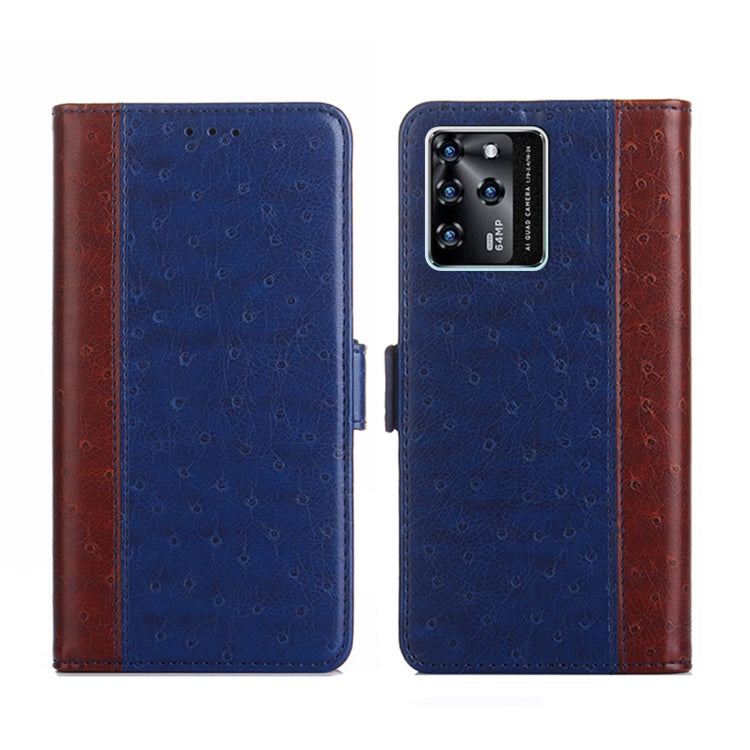 For ZTE Blabe V30 Ostrich Texture Flip Leather Phone Case