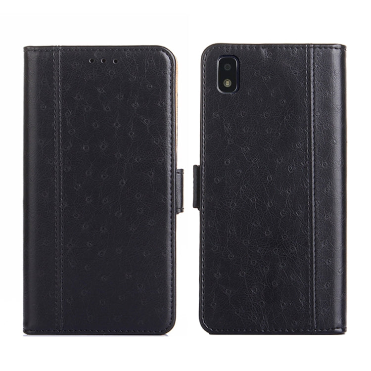 For ZTE Blade L210 Ostrich Texture Flip Leather Phone Case