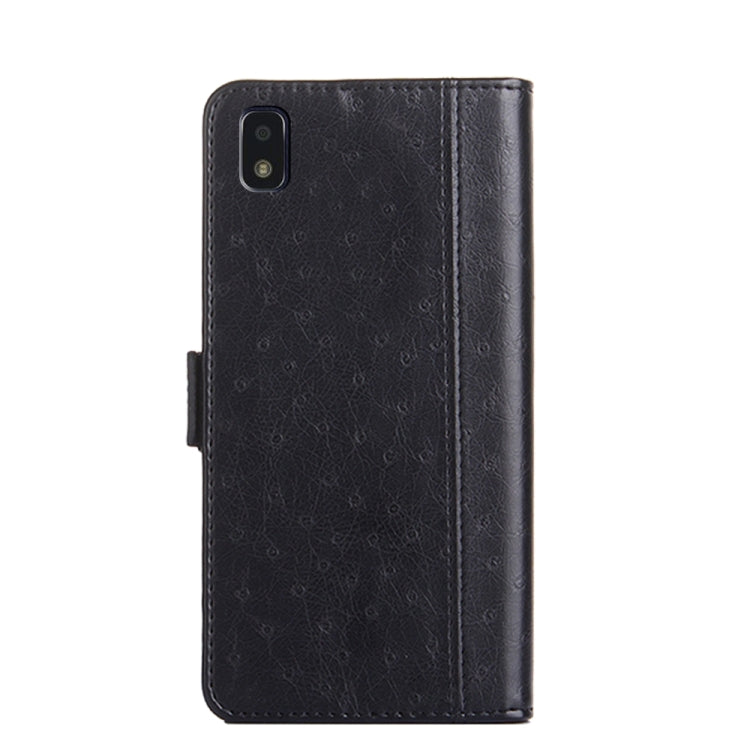 For ZTE Blade L210 Ostrich Texture Flip Leather Phone Case
