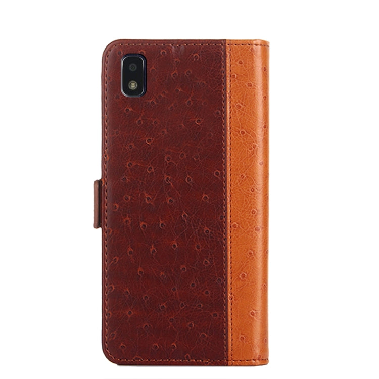For ZTE Blade L210 Ostrich Texture Flip Leather Phone Case