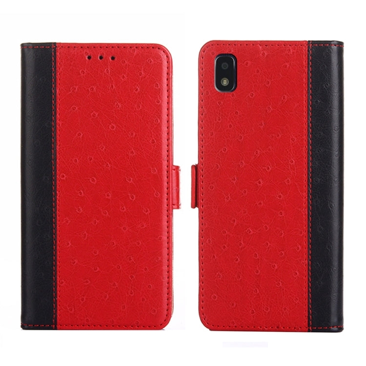 For ZTE Blade L210 Ostrich Texture Flip Leather Phone Case