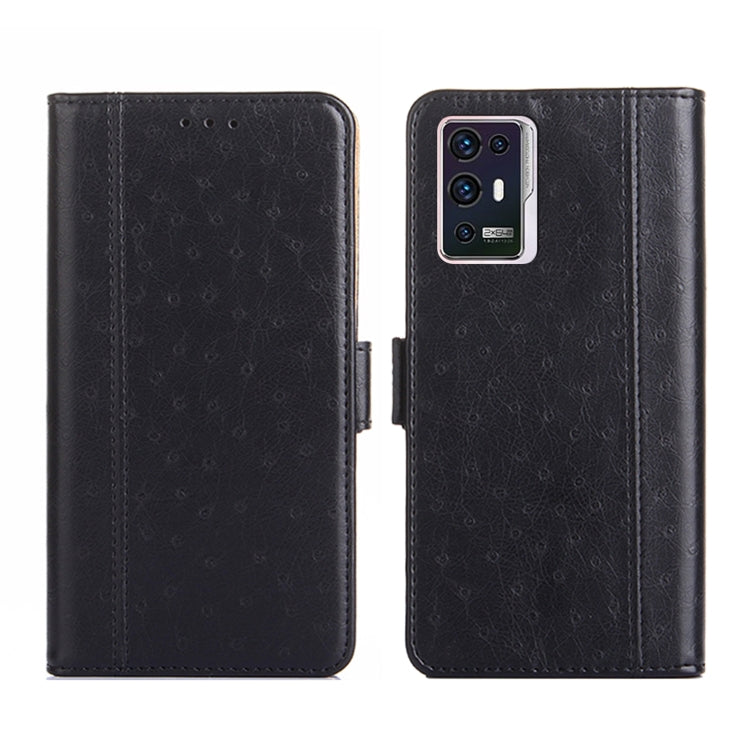 For ZTE Axon 30 Pro 5G Ostrich Texture Flip Leather Phone Case