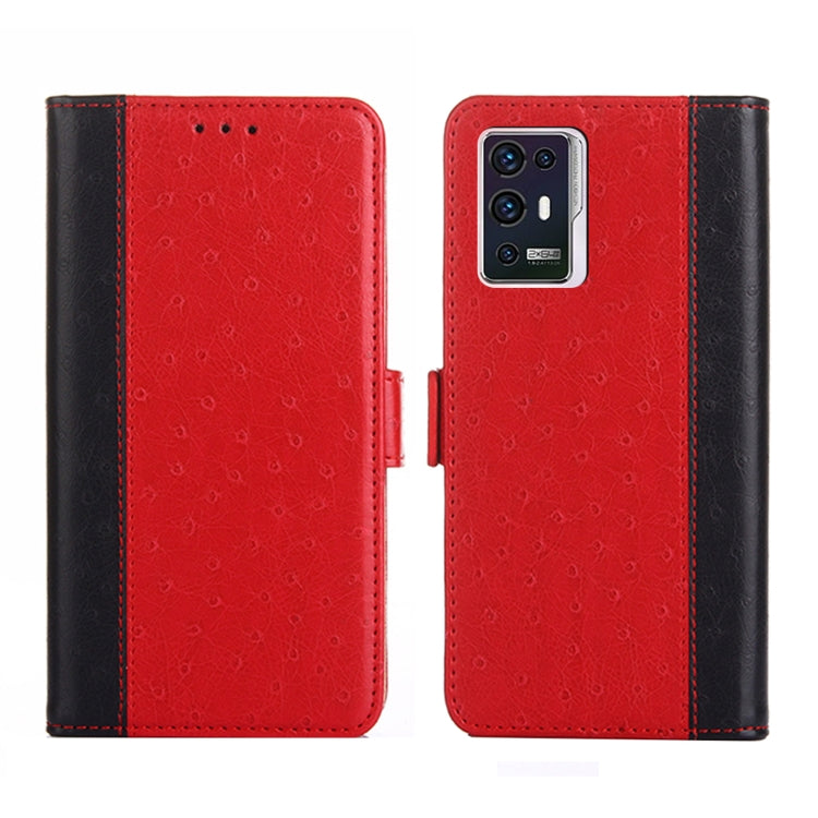 For ZTE Axon 30 Pro 5G Ostrich Texture Flip Leather Phone Case