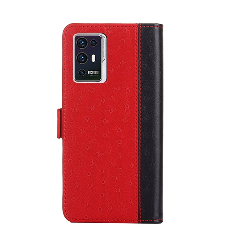 For ZTE Axon 30 Pro 5G Ostrich Texture Flip Leather Phone Case