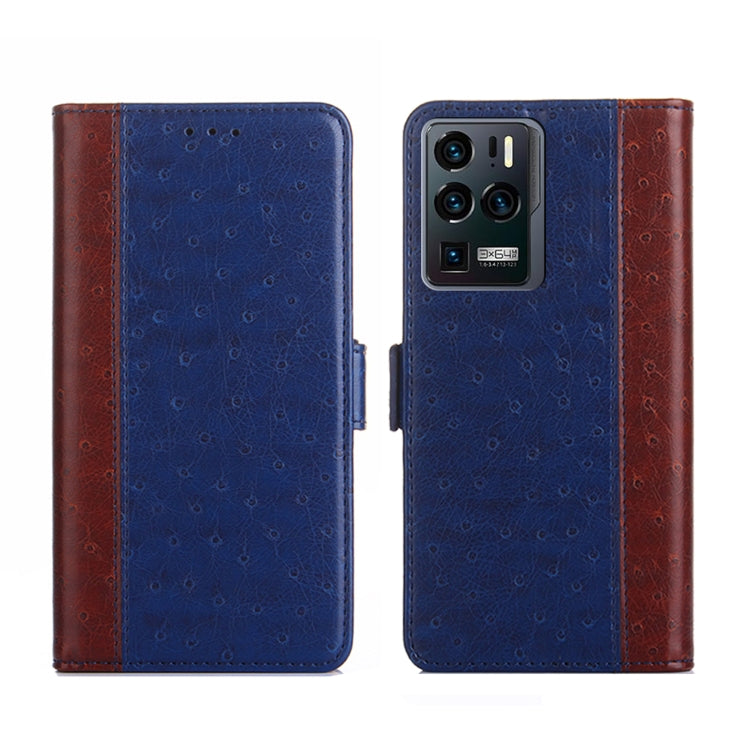 For ZTE Axon 30 Ultra 5G Ostrich Texture Flip Leather Phone Case