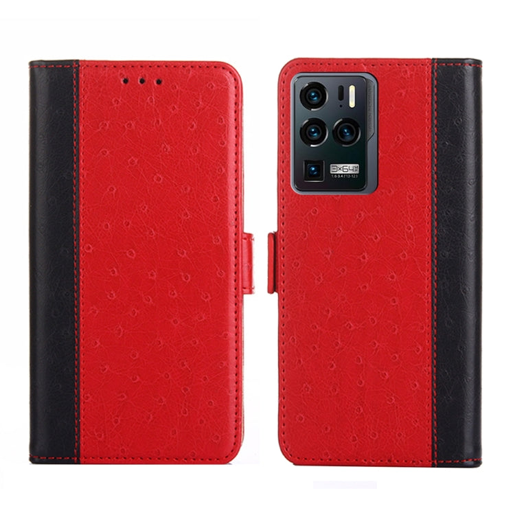 For ZTE Axon 30 Ultra 5G Ostrich Texture Flip Leather Phone Case