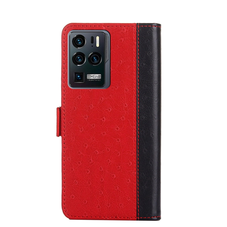 For ZTE Axon 30 Ultra 5G Ostrich Texture Flip Leather Phone Case