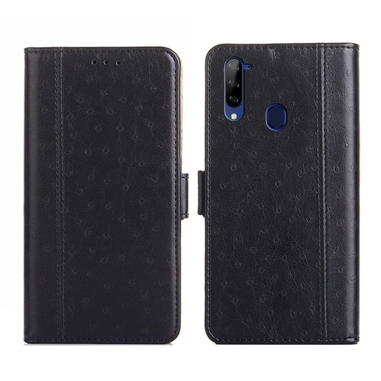 For ZTE Libero 5G Ostrich Texture Flip Leather Phone Case