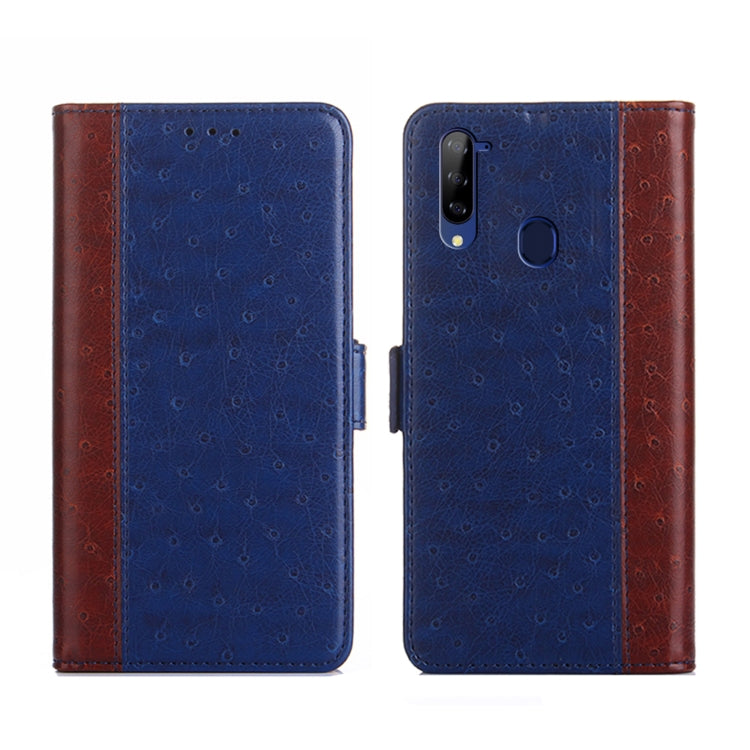 For ZTE Libero 5G Ostrich Texture Flip Leather Phone Case