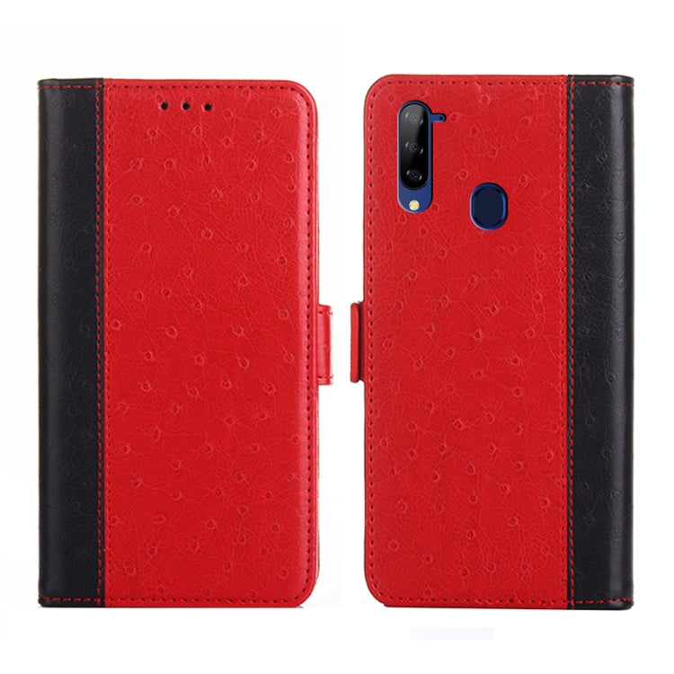 For ZTE Libero 5G Ostrich Texture Flip Leather Phone Case