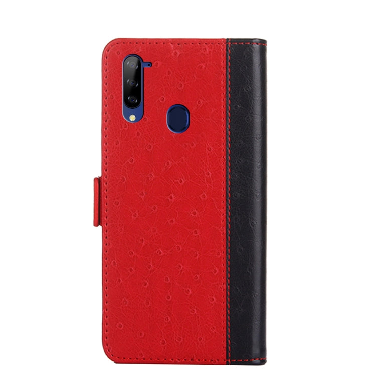 For ZTE Libero 5G Ostrich Texture Flip Leather Phone Case