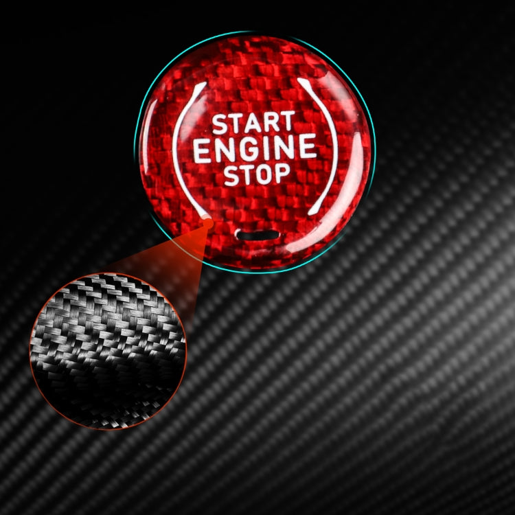 Car Carbon Fiber Engine Start Stop Ignition Button for Chevrolet Corvette C8 2020-2021