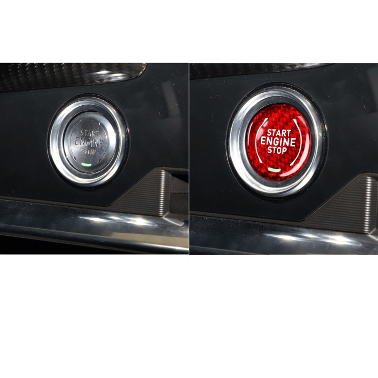 Car Carbon Fiber Engine Start Stop Ignition Button for Chevrolet Corvette C8 2020-2021