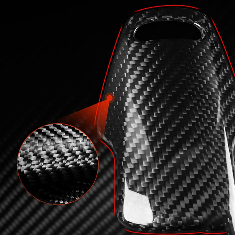 Car Carbon Fiber Center Control Knob Decorative Cover for Chevrolet Corvette C8 2020-2021