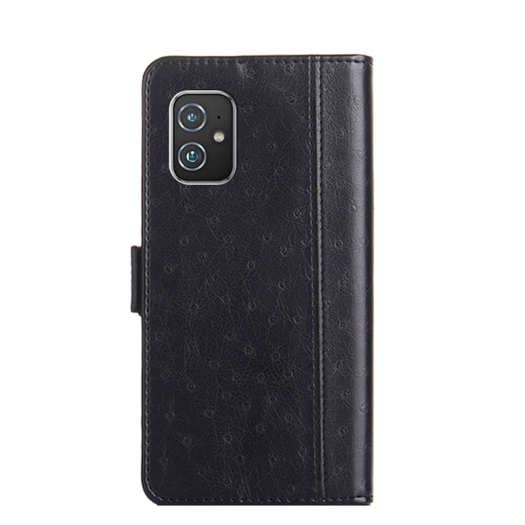 For Asus Zenfone 8 ZS590KS Ostrich Texture Flip Leather Phone Case