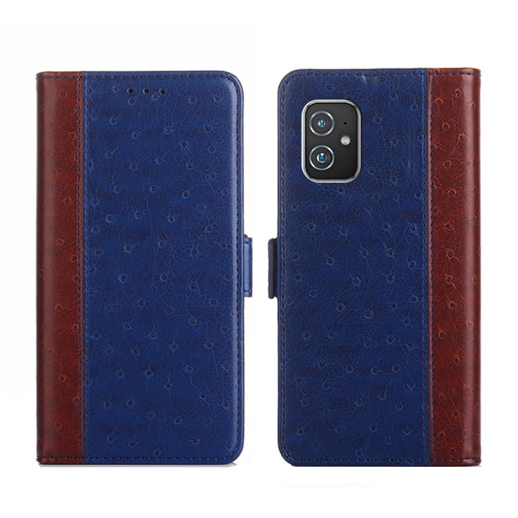 For Asus Zenfone 8 ZS590KS Ostrich Texture Flip Leather Phone Case
