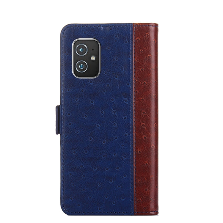 For Asus Zenfone 8 ZS590KS Ostrich Texture Flip Leather Phone Case