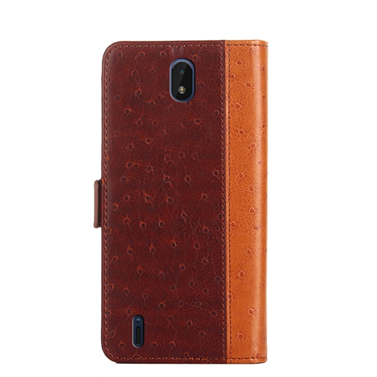 For Nokia C01 Plus / C1 2nd Editon Ostrich Texture Flip Leather Phone Case