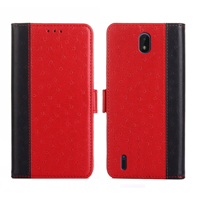 For Nokia C01 Plus / C1 2nd Editon Ostrich Texture Flip Leather Phone Case