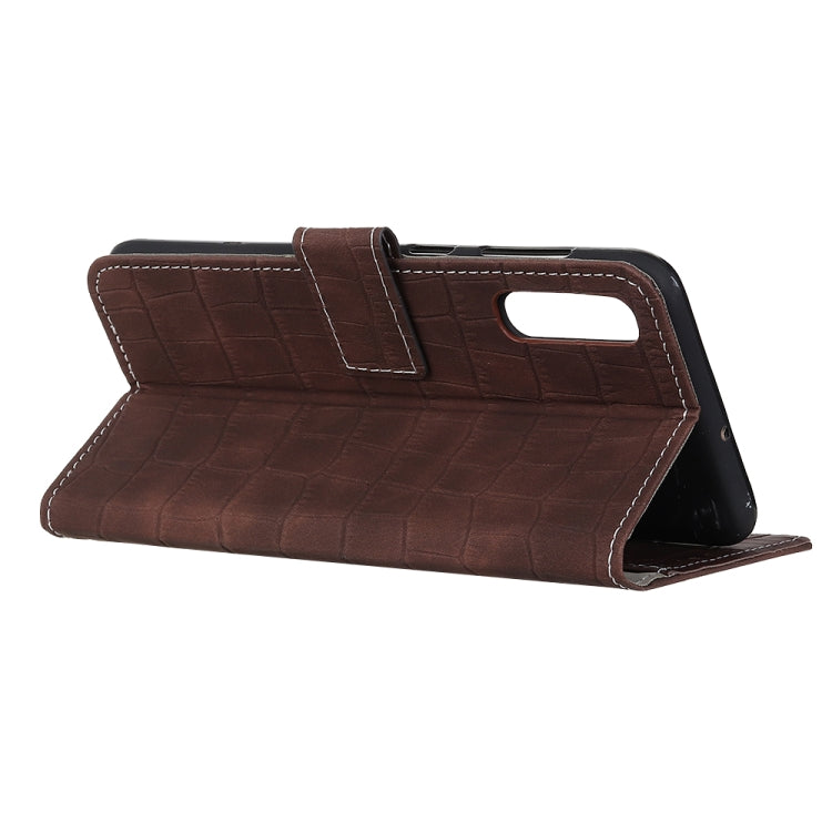 For Huawei Enjoy 10 / Y7 (2020) Crocodile Texture Horizontal Flip Leather Case with Holder & Card Slots & Wallet