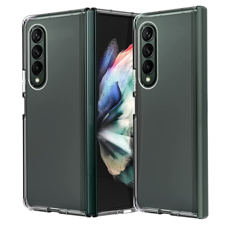 For Samsung Galaxy Z Fold4 PC + TPU Transparent Protective Phone Case(Transparent)