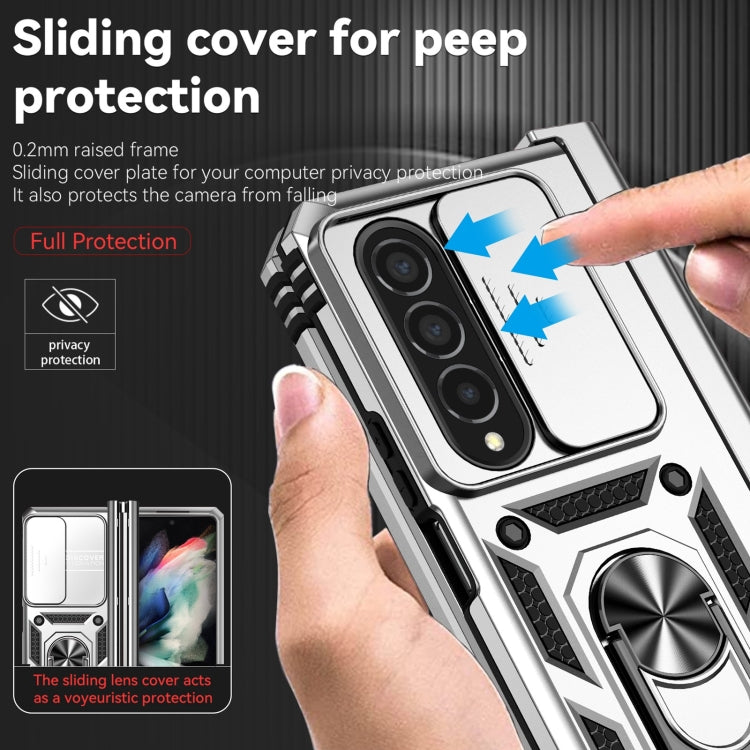 For Samsung Galaxy Z Fold4 Sliding Camshield Holder Phone Case