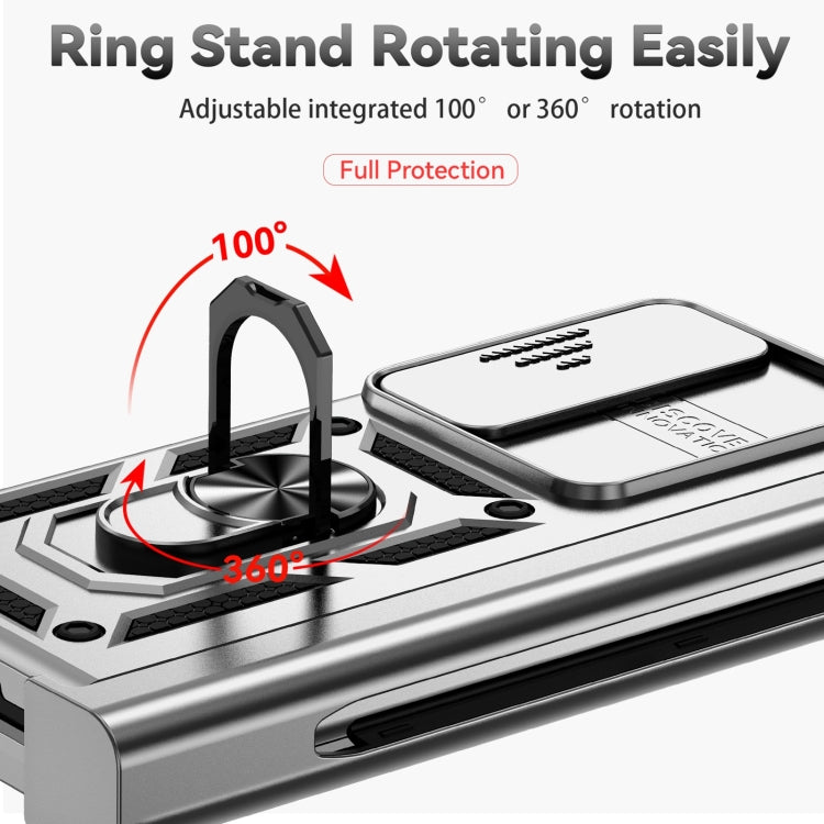 For Samsung Galaxy Z Fold4 Sliding Camshield Holder Phone Case