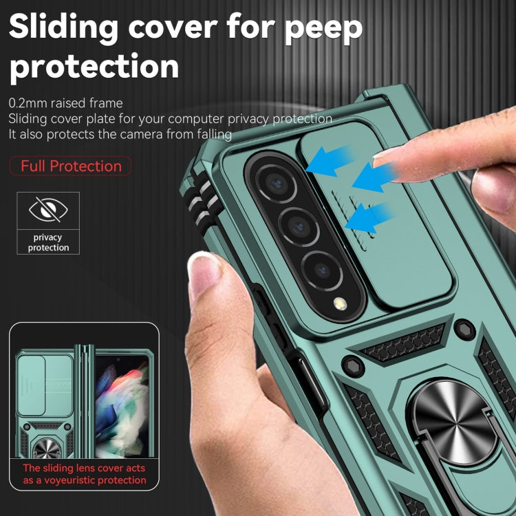 For Samsung Galaxy Z Fold4 Sliding Camshield Holder Phone Case