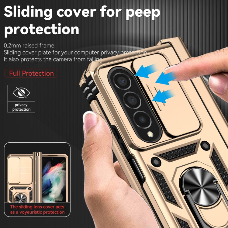 For Samsung Galaxy Z Fold4 Sliding Camshield Holder Phone Case
