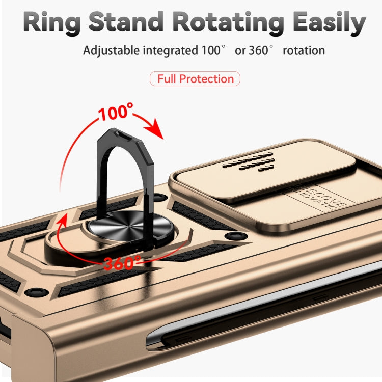 For Samsung Galaxy Z Fold4 Sliding Camshield Holder Phone Case