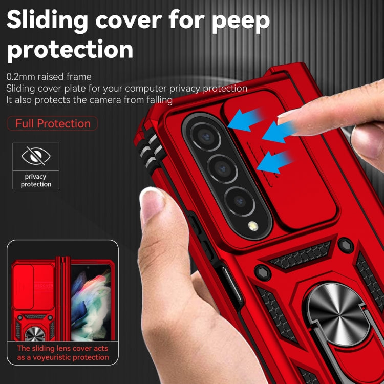 For Samsung Galaxy Z Fold4 Sliding Camshield Holder Phone Case