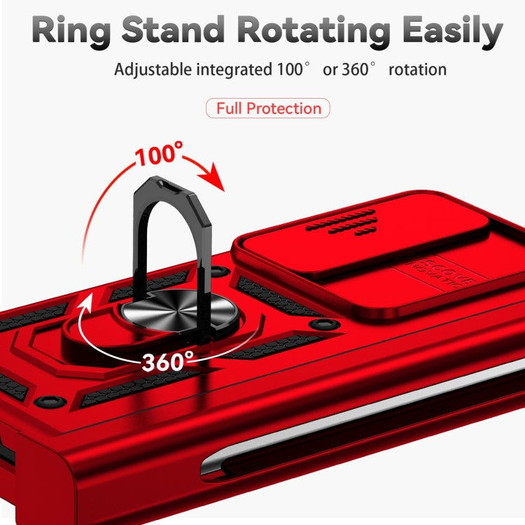For Samsung Galaxy Z Fold4 Sliding Camshield Holder Phone Case