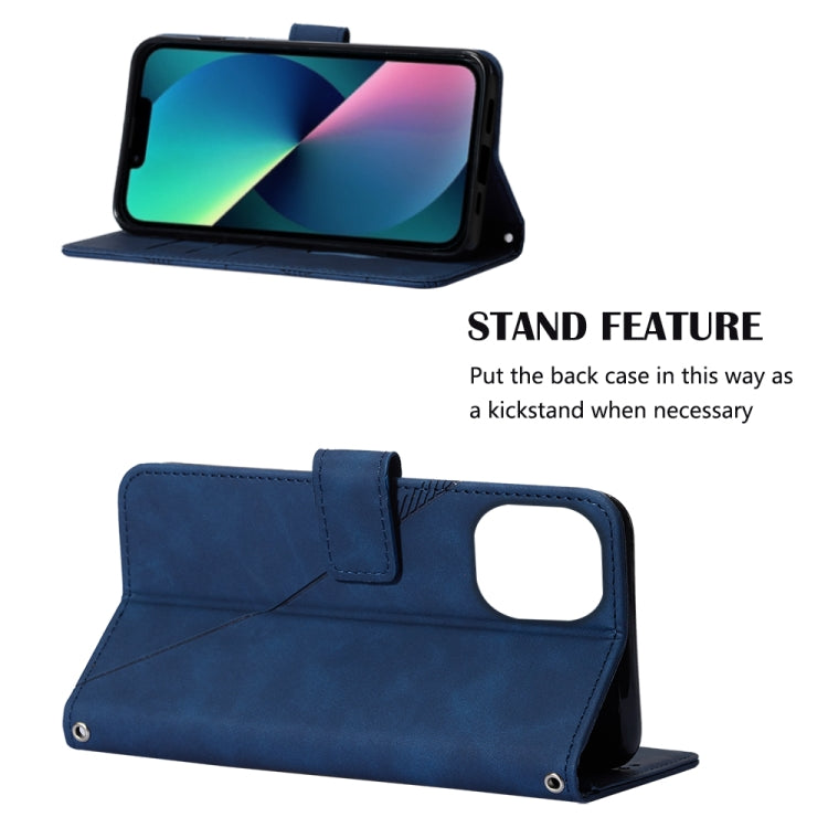 For iPhone 14 Plus Crossbody 3D Embossed Flip Leather Phone Case