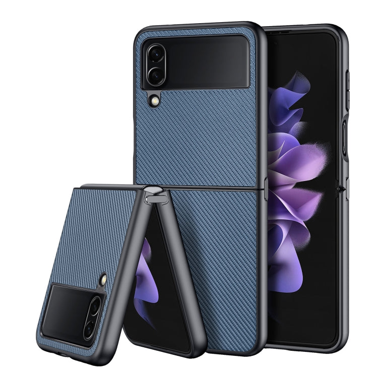 For Samsung Galaxy Z Flip4 5G DUX DUCIS Fino Series PU + TPU Phone Case(Blue)